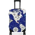 thumbnail image 1 of Luggage Cover Protector Travel Suitcase Covers Protective Skin for Carry On Baggage Fit 22-24 Inch Luggage, 1 of 6