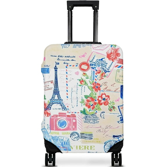 Luggage Cover Protector Travel Suitcase Covers Protective Skin for Carry On Baggage Fit 22-24 Inch Luggage