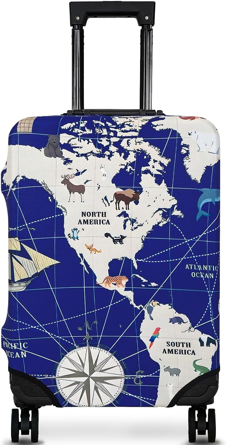 Luggage Cover Protector Travel Suitcase Covers Protective Skin for Carry On Baggage Fit 29-32 Inch Luggage