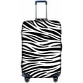 thumbnail image 1 of Luggage Cover black white Zebra Print Suitcase Covers Elastic Dustproof Protector For 18-32 Inch Luggage Washable And Decorative Travel Bag Cases(L), 1 of 1