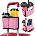 thumbnail image 1 of Luggage Cup Holder, Travel Cup Holder for Suitcase with Adjustable Strap, Portable Rolling Luggage Drink Holder for Coffee, Water Bottle, Travel Accessory, 1 of 8