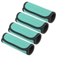 thumbnail image 1 of Luggage Handle Wrap, 4 Pack Neoprene Handbag Grip Cover Protector Identifier with Hook and Loop, Lake Blue, 1 of 5