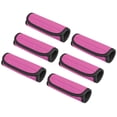 thumbnail image 1 of Luggage Handle Wrap, 6 Pack Neoprene Handbag Grip Cover Protector Identifier with Hook and Loop, Pink, 1 of 5