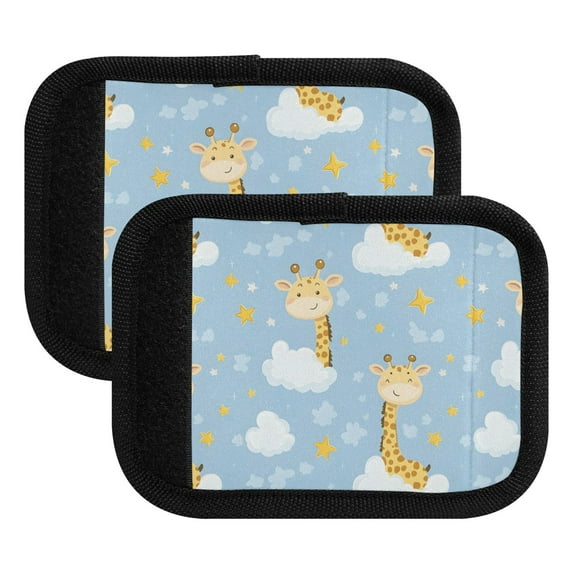 Luggage Handle Wrap for Suitcase 2 Pack Luggage Tag Identifiers for Travel Accessories Giraffe Cloud Star