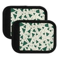 thumbnail image 1 of Luggage Handle Wrap for Suitcase 2 Pack Luggage Tag Identifiers for Travel Accessories Green Small Triangles, 1 of 6