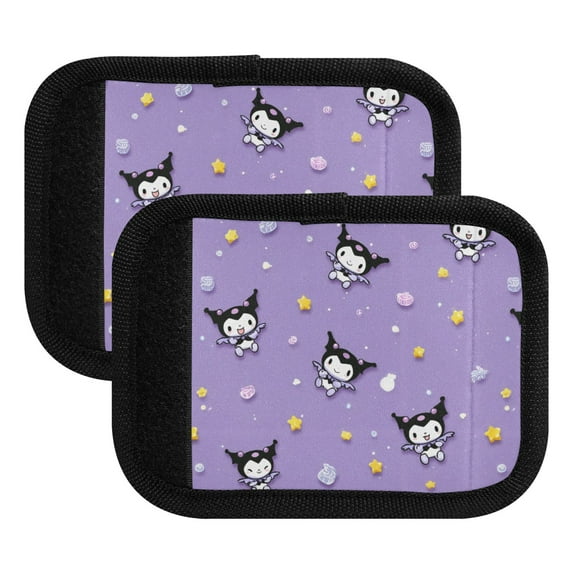 Luggage Handle Wrap for Suitcase 2 Pack Luggage Tag Identifiers for Travel Accessories Kuromi with Star