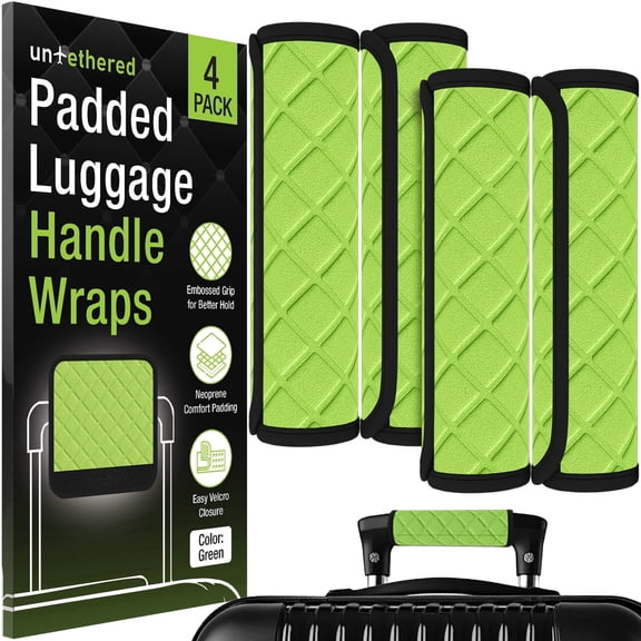 Luggage Handle Wraps-4-Pack (Green)