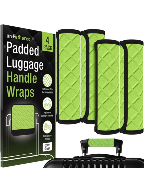 Luggage Handle Wraps-4-Pack (Green)