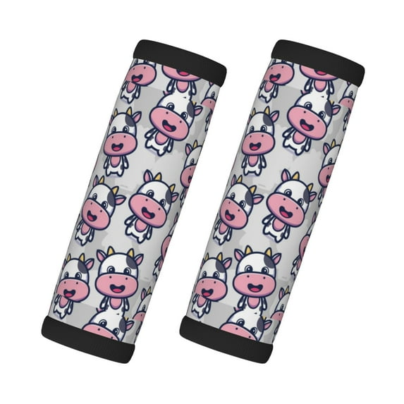 Luggage Handle Wraps for Suitcase, Baby Cow Suitcase Tags Identifiers for Suitcases, Luggage Handle Covers, Travel Luggage Accessories Essentials for Flying