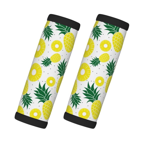 Luggage Handle Wraps for Suitcase, Delicious Pineapple Suitcase Tags Identifiers for Suitcases, Luggage Handle Covers, Travel Luggage Accessories Essentials for Flying