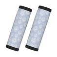 thumbnail image 1 of Luggage Handle Wraps for Suitcase - Suitcase Tags Identifiers for Suitcases, Abstract white flower Fun Luggage Handle Covers, Travel Luggage Accessories Essentials for Flying, 1 of 6