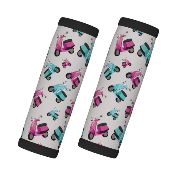 Luggage Handle Wraps for Suitcase - Suitcase Tags Identifiers for Suitcases, electric Bike Pattern Fun Luggage Handle Covers, Travel Luggage Accessories Essentials for Flying