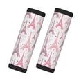 thumbnail image 1 of Luggage Handle Wraps for Suitcase - Suitcase Tags Identifiers for Suitcases, pink Eiffel Towers Fun Luggage Handle Covers, Travel Luggage Accessories Essentials for Flying, 1 of 6