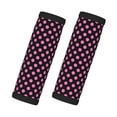 thumbnail image 1 of Luggage Handle Wraps for Suitcase - Suitcase Tags Identifiers for Suitcases, pink polka dot black Fun Luggage Handle Covers, Travel Luggage Accessories Essentials for Flying, 1 of 6