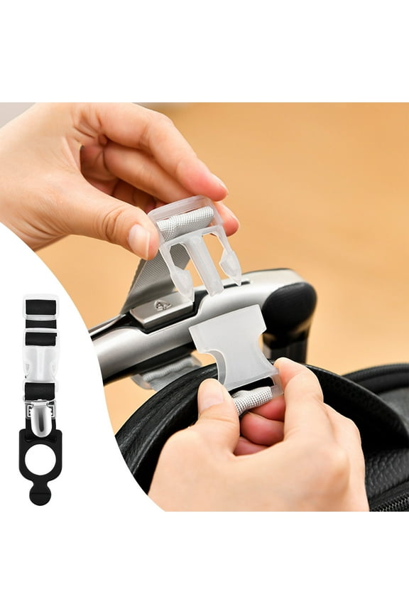 Luggage Hanging Strap – Backpack External Hook | Travel Trolley Clip Nylon Webbing ABS | Adjustable Length Secure Fastening | 3-Pack | 17x3.5cm Multicolor