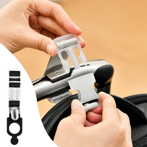 Luggage Hanging Strap Set, 3-Pack Adjustable Trolley Clip Hook for Backpack, Suitcase Extension Buckle for Travel Airplane, 6.7 Inch