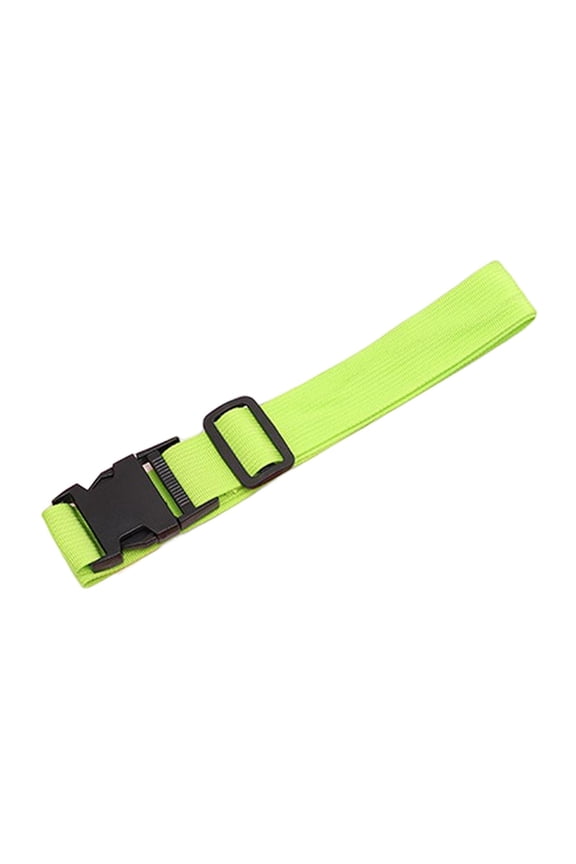 Luggage Lashing Strap Carrier with Buckle Suitcase Tie Down Belt for Roof Rack Green
