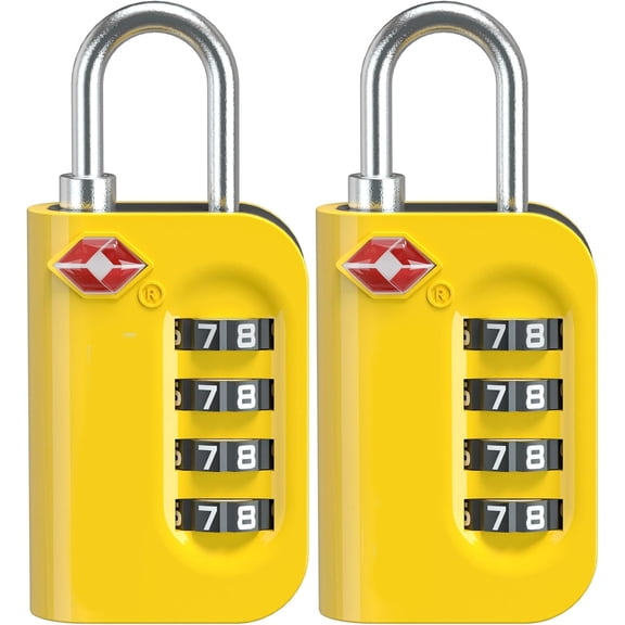 Luggage Lock - Combination, Easy-Read Password Window, Travel Lock for Suitcases, Backpacks, Gym & Student Lockers, Baggage