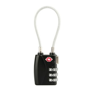  Forge Luggage Locks TSA Approved 4 Pack Black, Small  Combination Lock with Zinc Alloy Body, Open Alert, Easy Read Dials, for  Travel Suitcase, Bag, Backpack, Lockers.