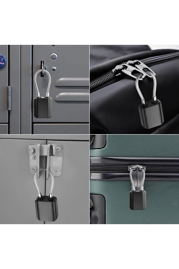 Luggage Locks with Keys, Cable Locks for Travel Suitcase, Padlock for Locker, Suitcase, Carry On, Backpack, Laptop Bag