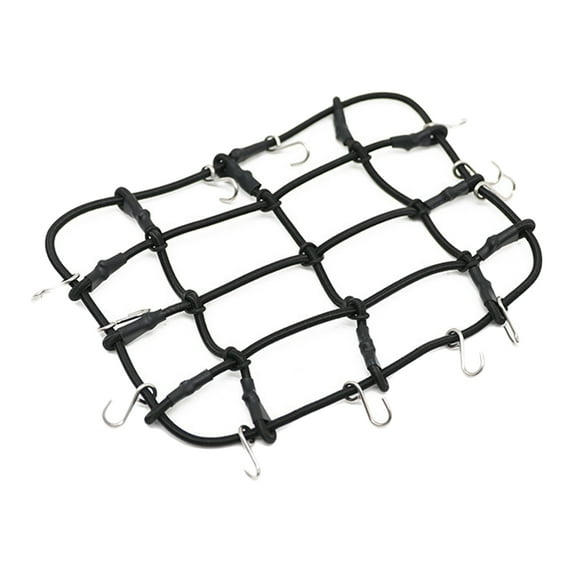 Luggage Net,1/12 RC Car Roof Rack Storage Net With Hooks,RC Car Crawler 1:12 Scale Luggage Carrier ,Simulation Remote Control Car Luggage Cargo Net,RC crawler Accessory Luggage