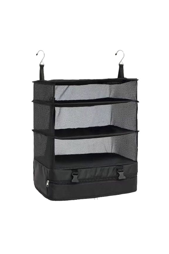 Luggage Organizer Foldable Hanging Travel Shelves Bag Suitcase Organizers Large Capacity Pack More in Your Suitcase for Travel Or Hanging The Packing Cubes Organizers in The Closet