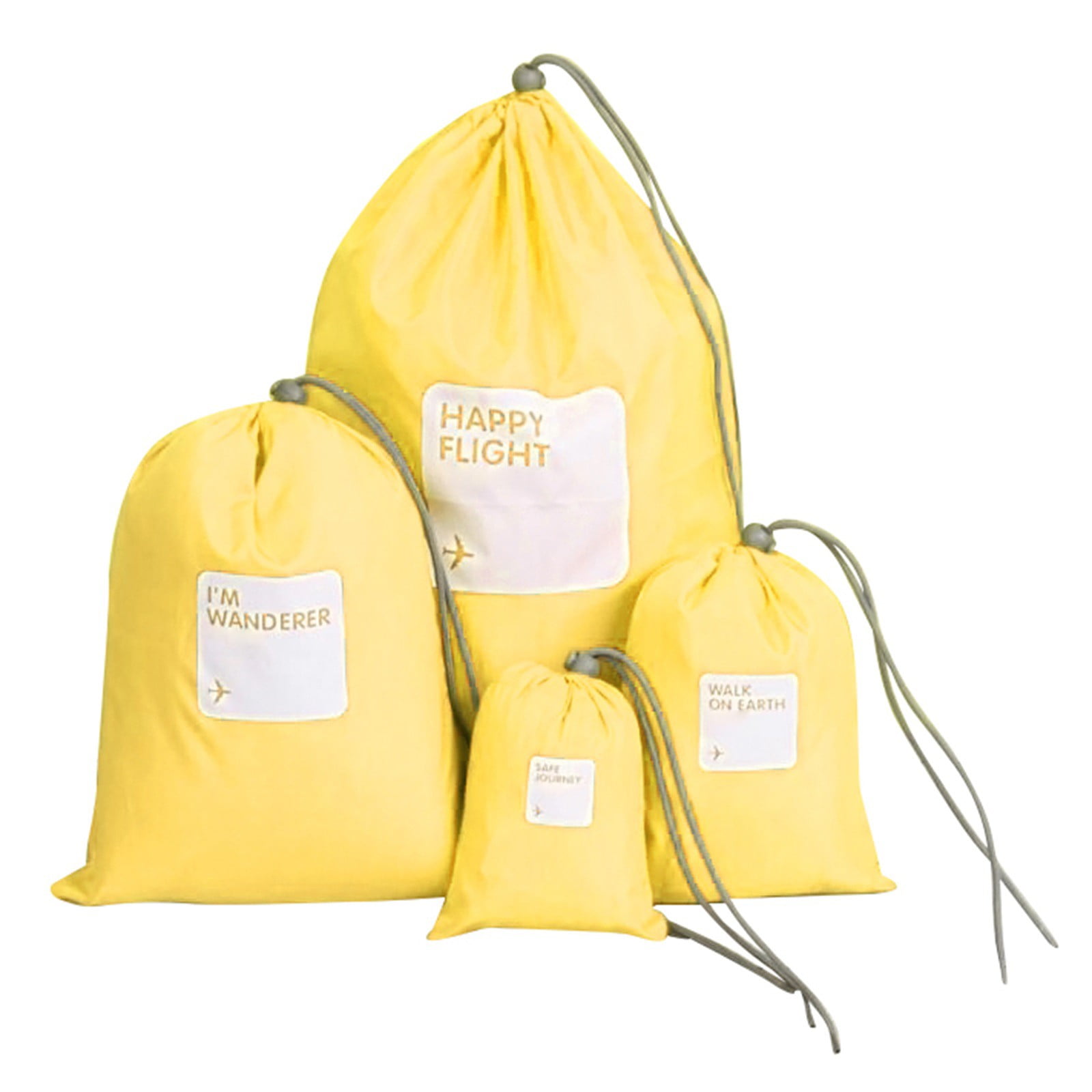 Luggage Organizers, 4 Different Sizes 4 PCS Drawstring Bags, Storage