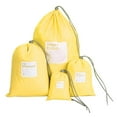 Luggage Organizers, 4 Different Sizes 4 PCS Drawstring Bags, Storage