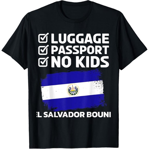 Luggage Passport El Salvador Bound El Salvador Travel T-Shirt