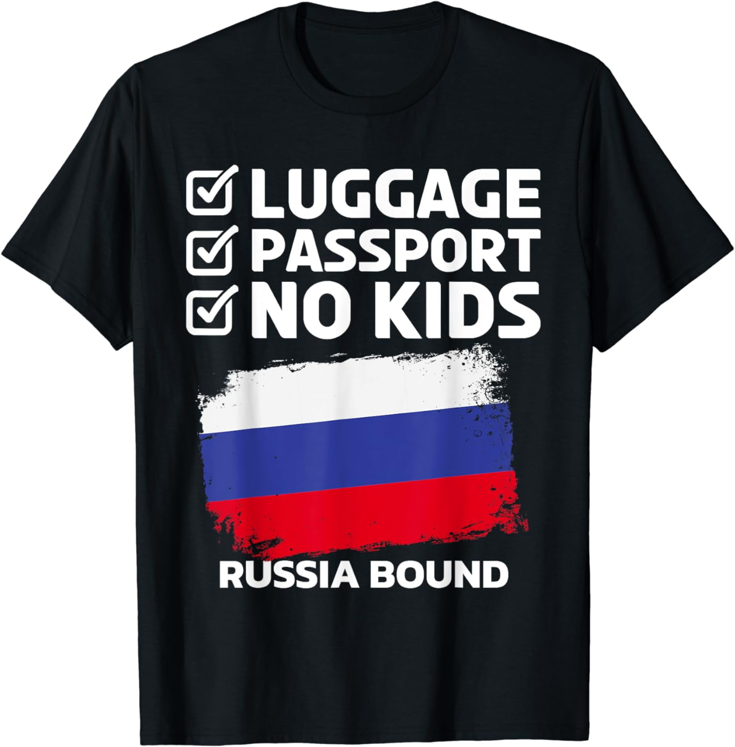 Luggage Passport Russia Bound Russia Travel Vacation T-Shirt - Walmart.com