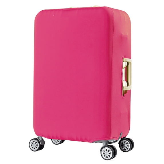Luggage Protector Elastic Stretch Suitcase Cover for Travel Bag Protection Against Scratches Dust and Dirt Hot Pink M