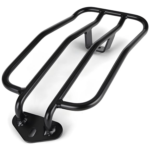 Luggage Rack Compatible with Honda Rebel CM300 CM500, Black Steel Rear Cargo Carrier for 2017-2021 Models, Seat Support Shelf, Motorcycle Accessory, Easy Installation Vintage-Style Backrest