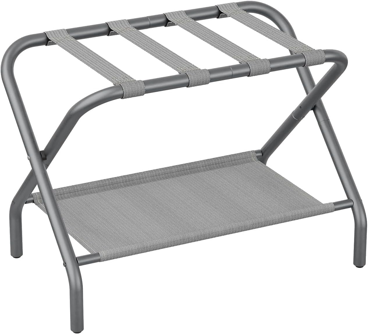 Guest Storage Rack Luggage Rack for Guest Room, Folding Suitcase Stand with Storage Shelf ...