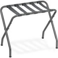 thumbnail image 1 of Luggage Rack, Metal Foldable Suitcase Stand for Guest Room, Holds up to 100 lb, 27 x 15.3 x 22 Inches, Steel Frame, Nylon Straps, Hotel, Bedroom, Closet, Gray GY02XL01, 1 of 17