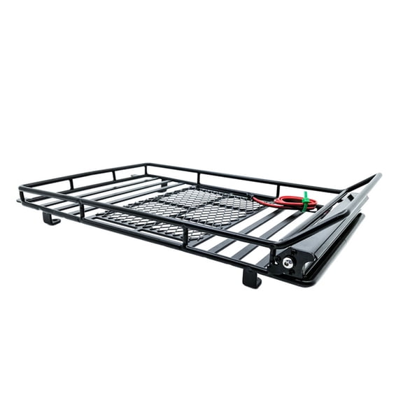 UKCOCO Durable Black Luggage Carrier for Rc Crawler Car Practical Storage Solution