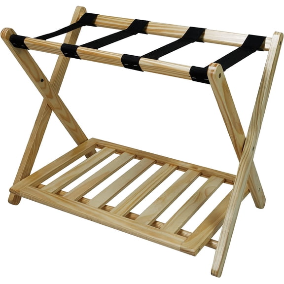 Luggage Rack, Walnut, Solid Wood
