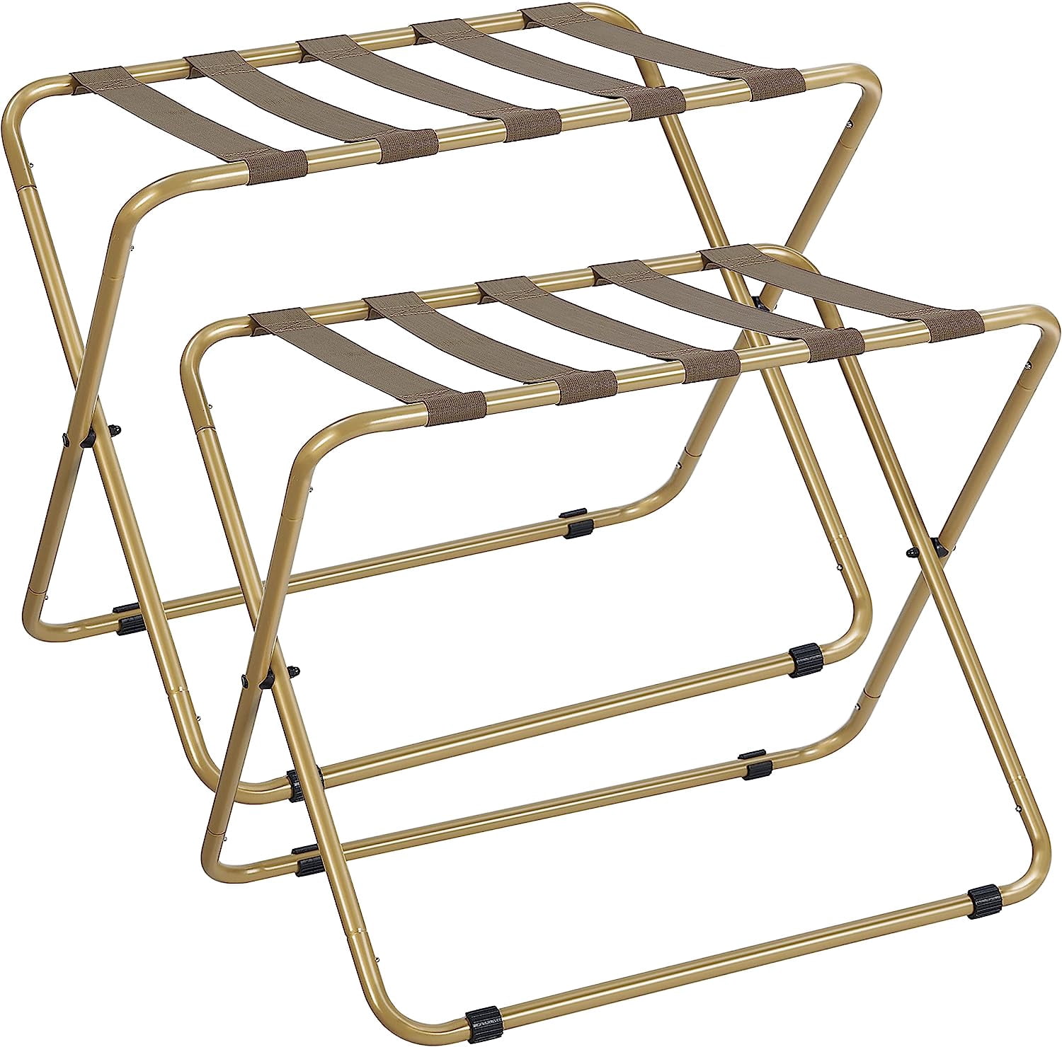 Luggage Rack for Guest Room 2 Pack, Folding Suitcase Stand, Heavy Duty ...