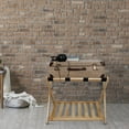 thumbnail image 1 of Luggage Rack with Shelf-Natural, 1 of 20