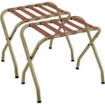 thumbnail image 1 of Luggage Racks Pack of 2 Holds up to 100lbs for Guest Room Suitcase Stand for Bedroom Golden, 1 of 8