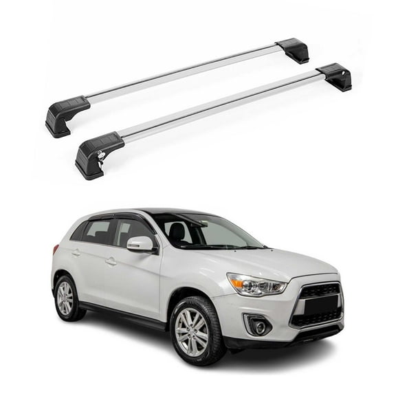 Omac USA 4913926 Wing Roof Rack Cross Bar for 2010-2021 Mitsubishi ASX, Gray - 2 Piece