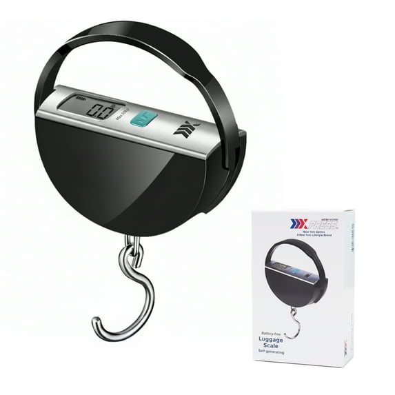 Luggage Scale Battery-Free Digital Suitcase Scale with LCD Display & Hook,Portable Handheld Weight Scale 110lb/50kg, L2060