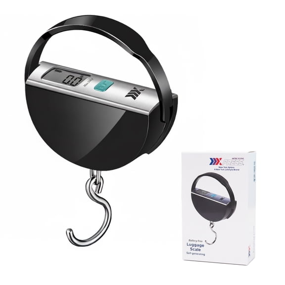 Luggage Scale Battery-Free Digital Suitcase Scale with LCD Display & Hook,Portable Handheld Weight Scale 110lb/50kg, L2060