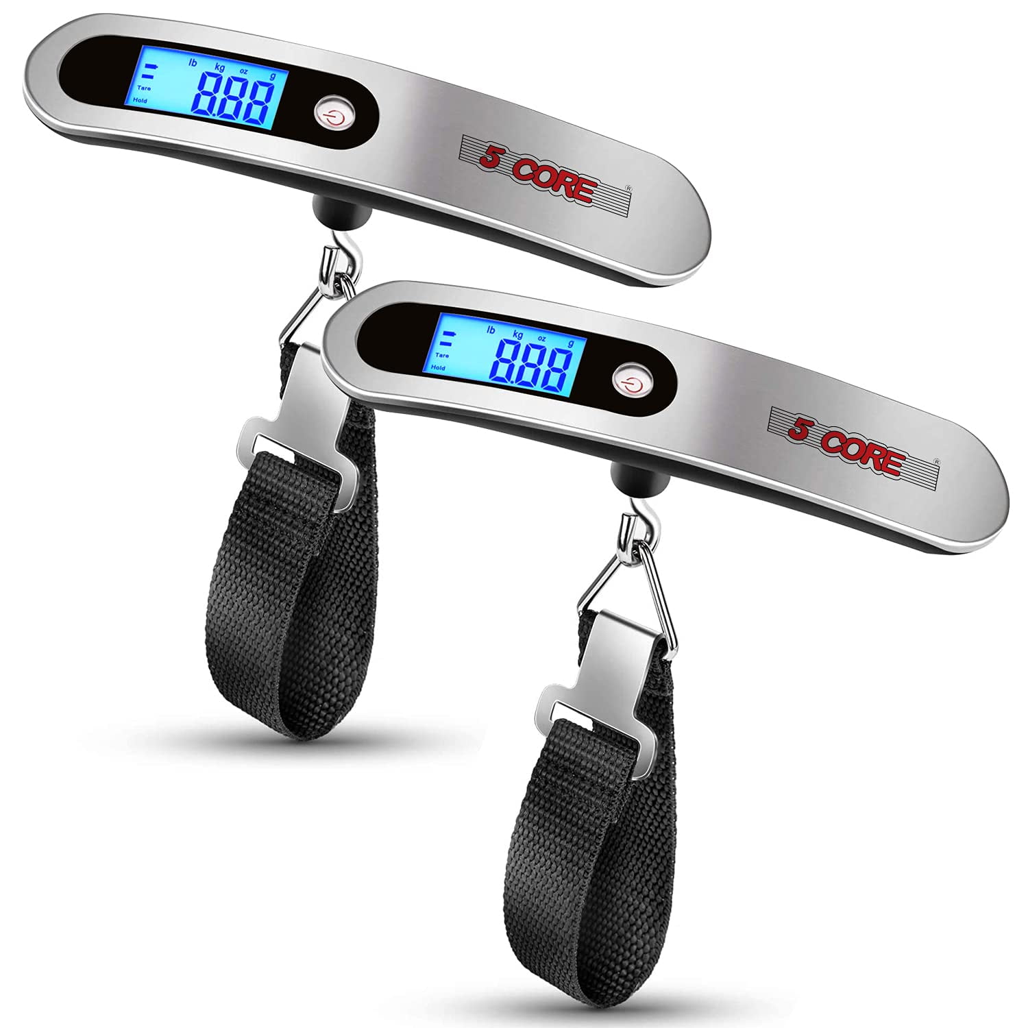 Luggage Scale Handheld Portable Electronic Digital Hanging Bag Weight Scales  Travel 110 LBS 50 KG 5 Core LSS-005Ratings ✔️ Best Deal (2 Pieces) 
