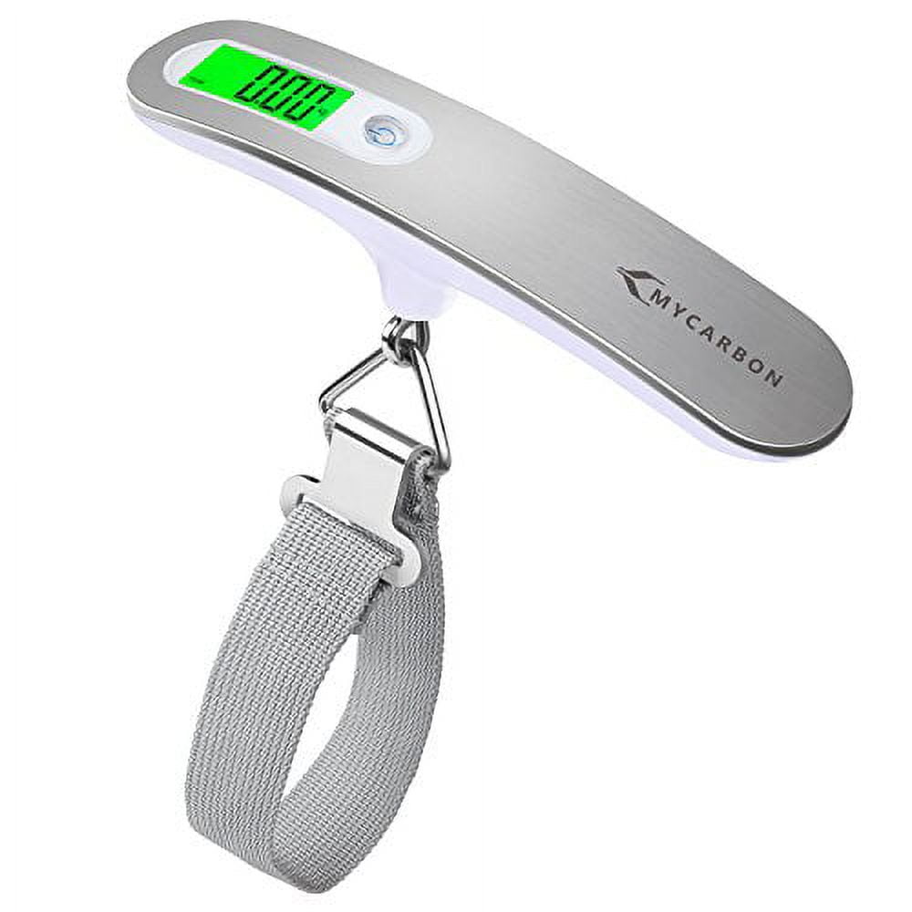 Luggage Scale MYCARBON Digital Scale,High Precision,Heavy Duty Weight  Scale,Backlight Hanging Scale,Ultra Portable Scale,MAX 110lb/50kg Suitcase  Scale