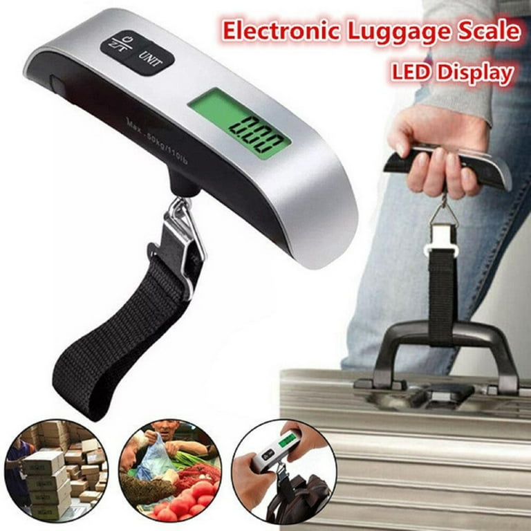 Luggage Scale Portable Digital Weight Scale Electronic Suitcase Scale Hanging Scales Luggage Weighing Scale 110 Lb/ 50Kg with Backlit with Tare Luggage Scale Portable Digital Weight Scale Electronic Suitcase Scale Hanging Scales Luggage Weighing Scale 110 Lb/ 50Kg with Backlit with Tare