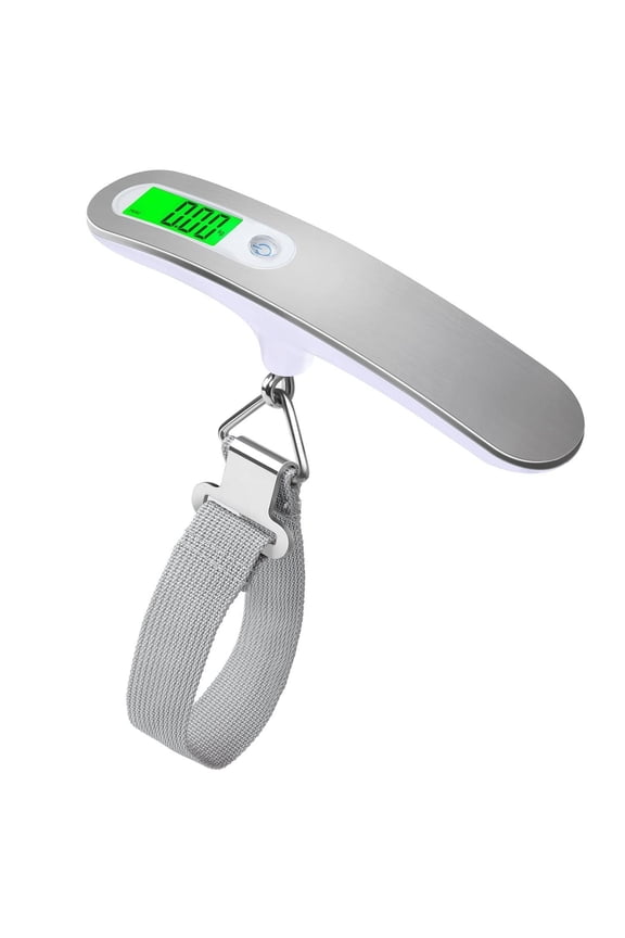Luggage Scale with Strap Port - Portable, Digital, High-Precision, and Ideal for Backpacks, Suitcases, and Carry-Ons - Up to 110lb/50kg Capacity -Strapbattery-powered version