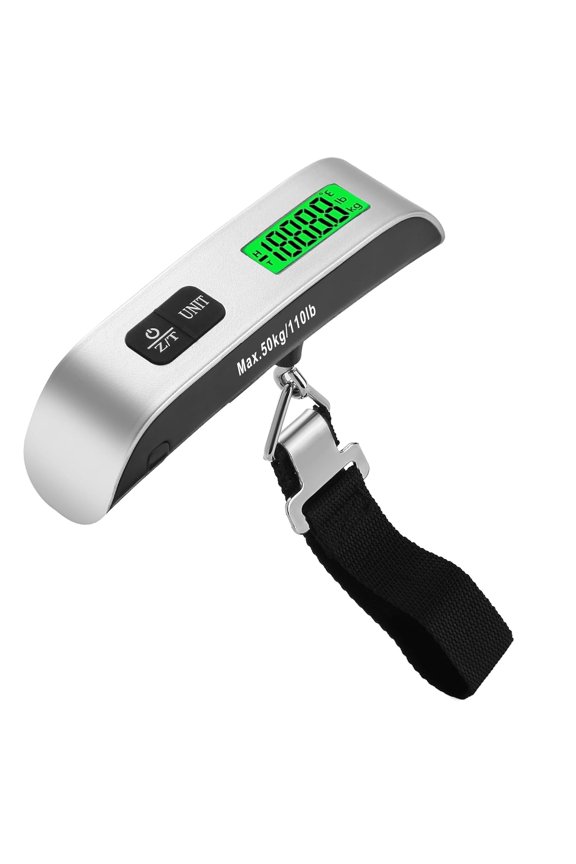 Luggage Scale Travel Digital,110lb Portable Suitcase Weight Scale,Luggage Weight Scale with Backlit LED Display,Hanging Baggage Scale for Luggage,Backpacks,Packages