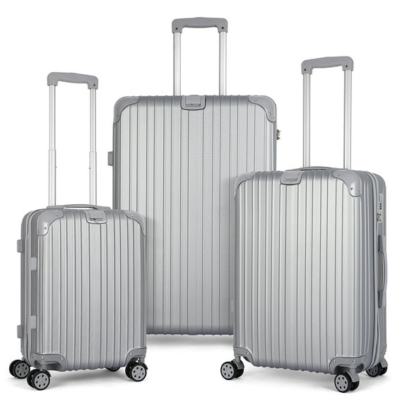 Luggage Set 3 Piece Hard Shell Lightweight Minimalist Travel Suitcase