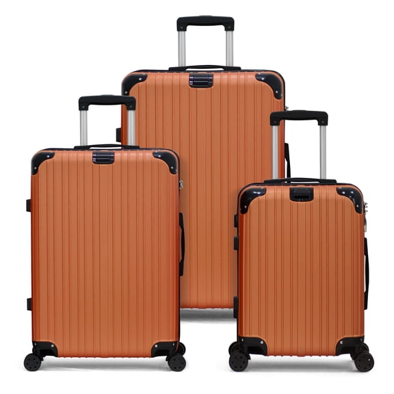 Luggage Set 3 Piece Hard Shell Lightweight Minimalist Travel Suitcase