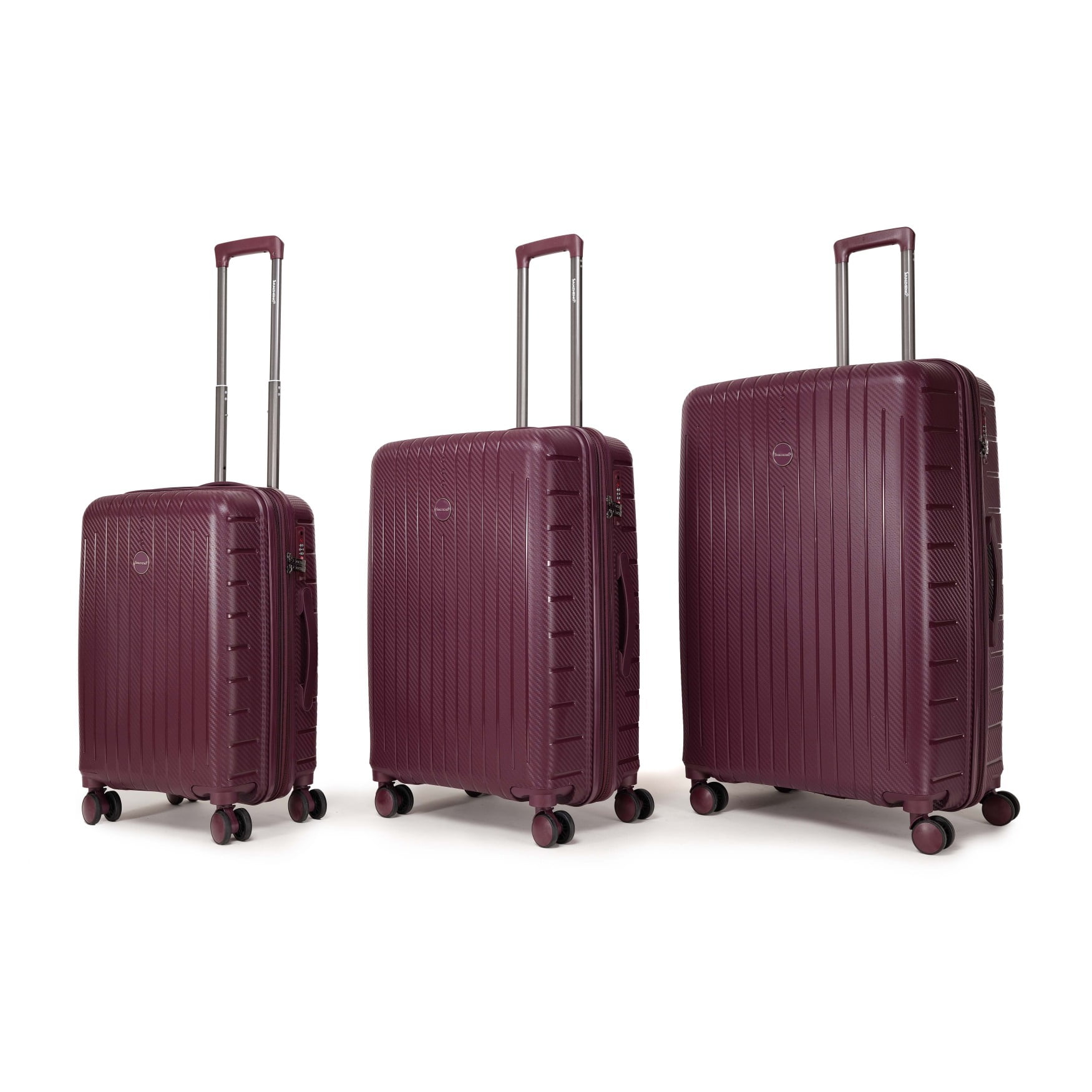 Luggage Set 3 Pieces, Hard Shell Luggages with Telescopic Handle and